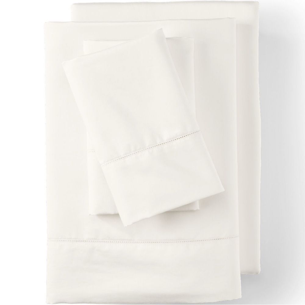 Land's End 700 Count Egyptian cotton king sheet set Ivory Color King Size
